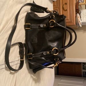 Florentine large black satchel bag.